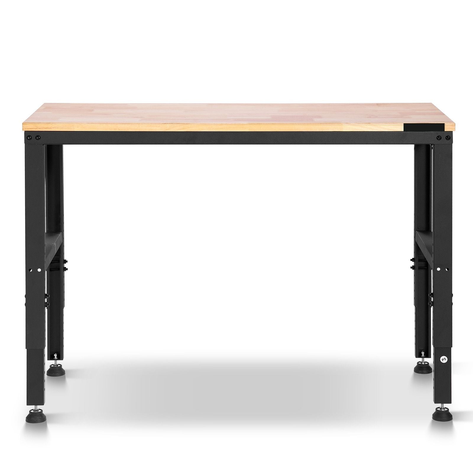 Adjustable Workbench, 2000 lbs Capacity, 48 x 20 - inch Heavy Duty Work Bench with 28.5 - 38.3 Inches Height Adjustment, Garage Workbench with Power Outlets, Suitable for Office, Garage, Workshop - GarageSupply
