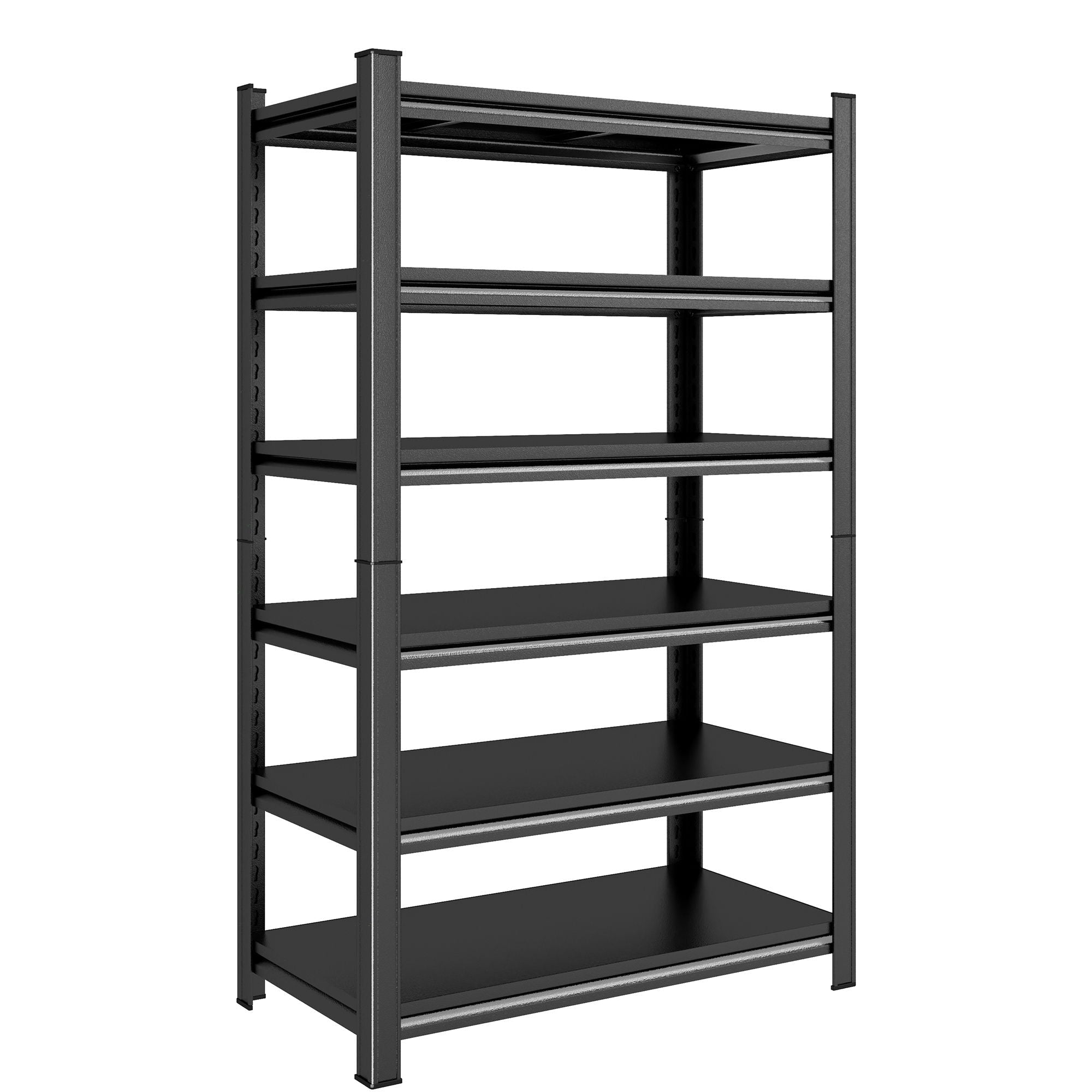 Garage Shelving Units 2400LBS Heavy Duty Storage Shelves Adjustable Metal Shelf 6 Tier Garage Storage Rack for Kitchen, Laundry Room, Industrial, Warehouse 39.37" W*19.70" D*82" H, Black - GarageSupply