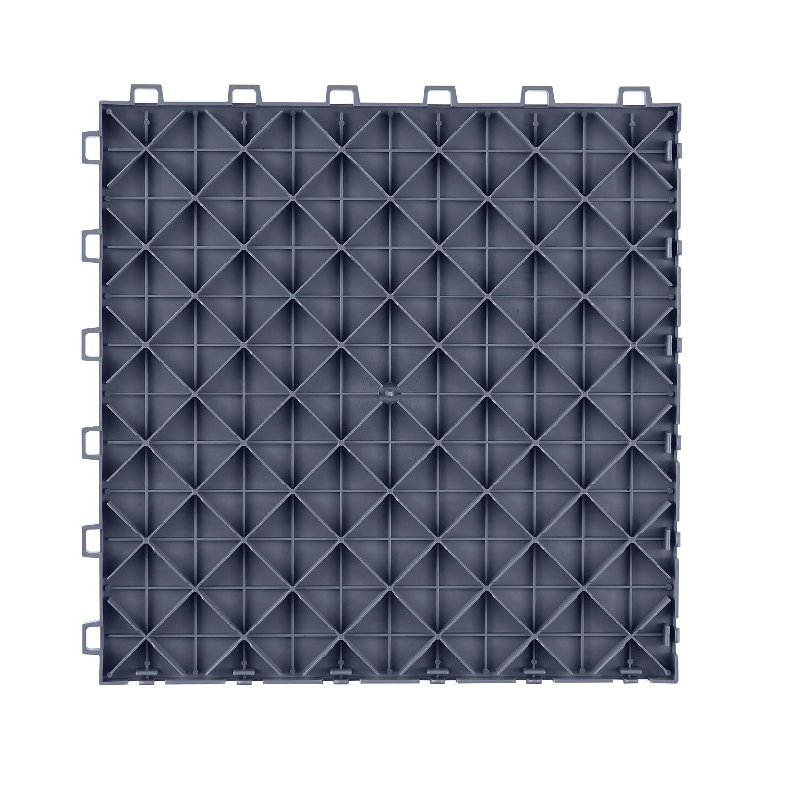 Garage Tiles Interlocking, 12 x 12 x 0.53 inch 50 Pack Garage Floor Covering Tiles, Non - Slip Double - Sided Texture Garage Flooring Tiles, for Garages, Basements, Repair Shops, Graphite Gray - GarageSupply