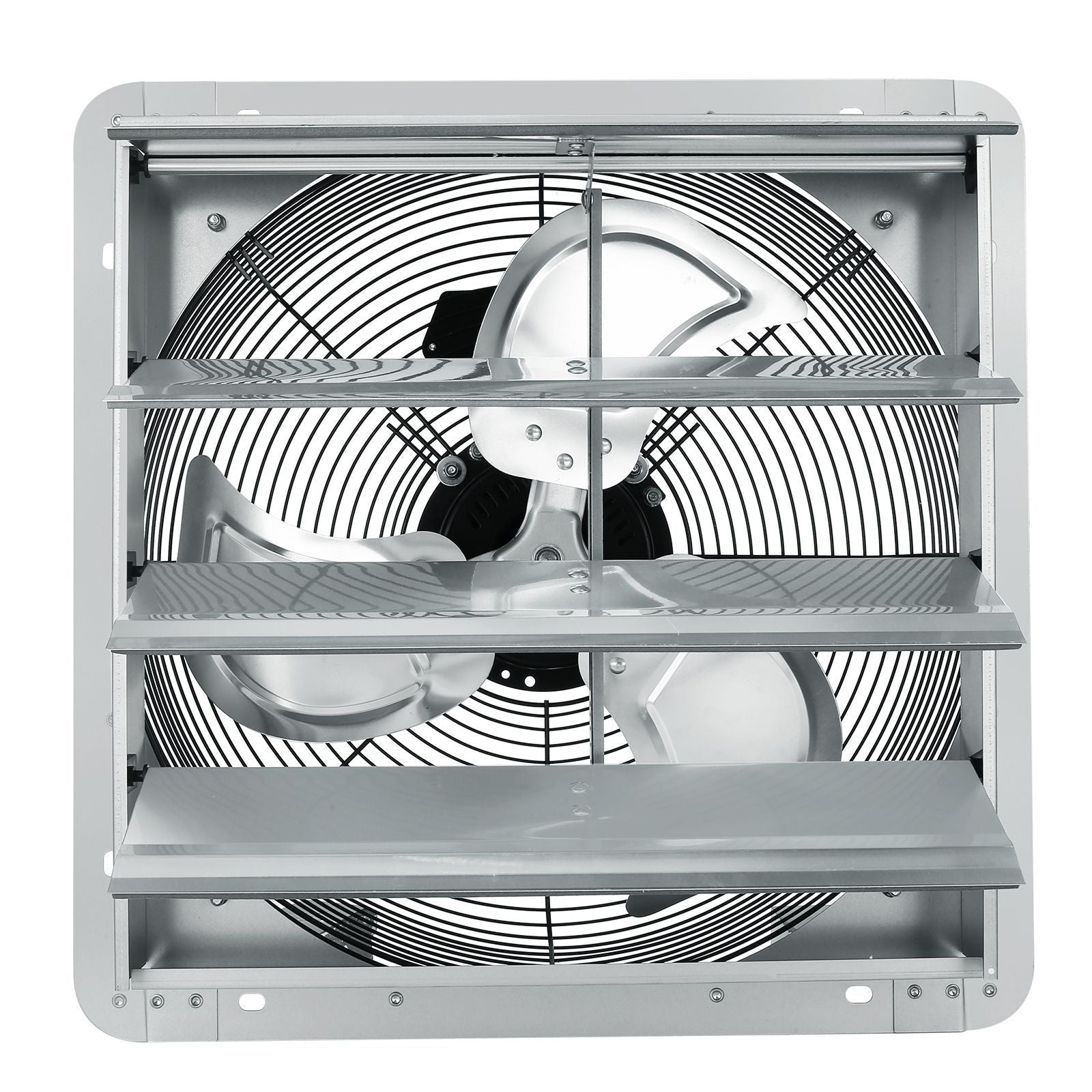 GarageSupply 16” Industrial Shutter Exhaust Fan | 2000 CFM High - Velocity Wall Mount - GarageSupply