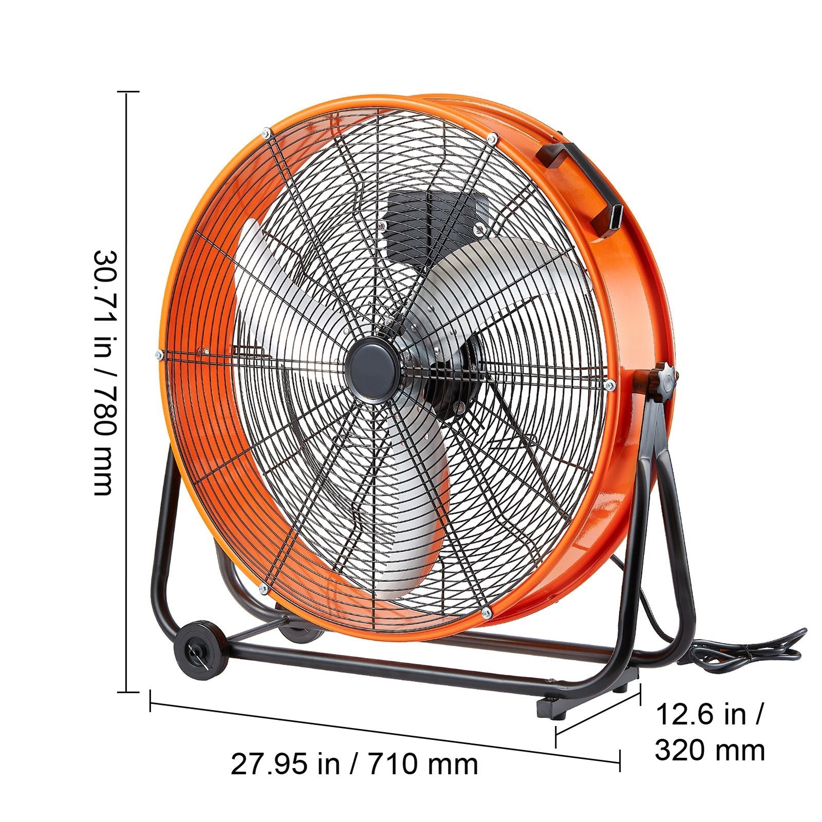 GarageSupply 24” High - Velocity Shop Fan | 8900 CFM Stepless Variable Speed - GarageSupply