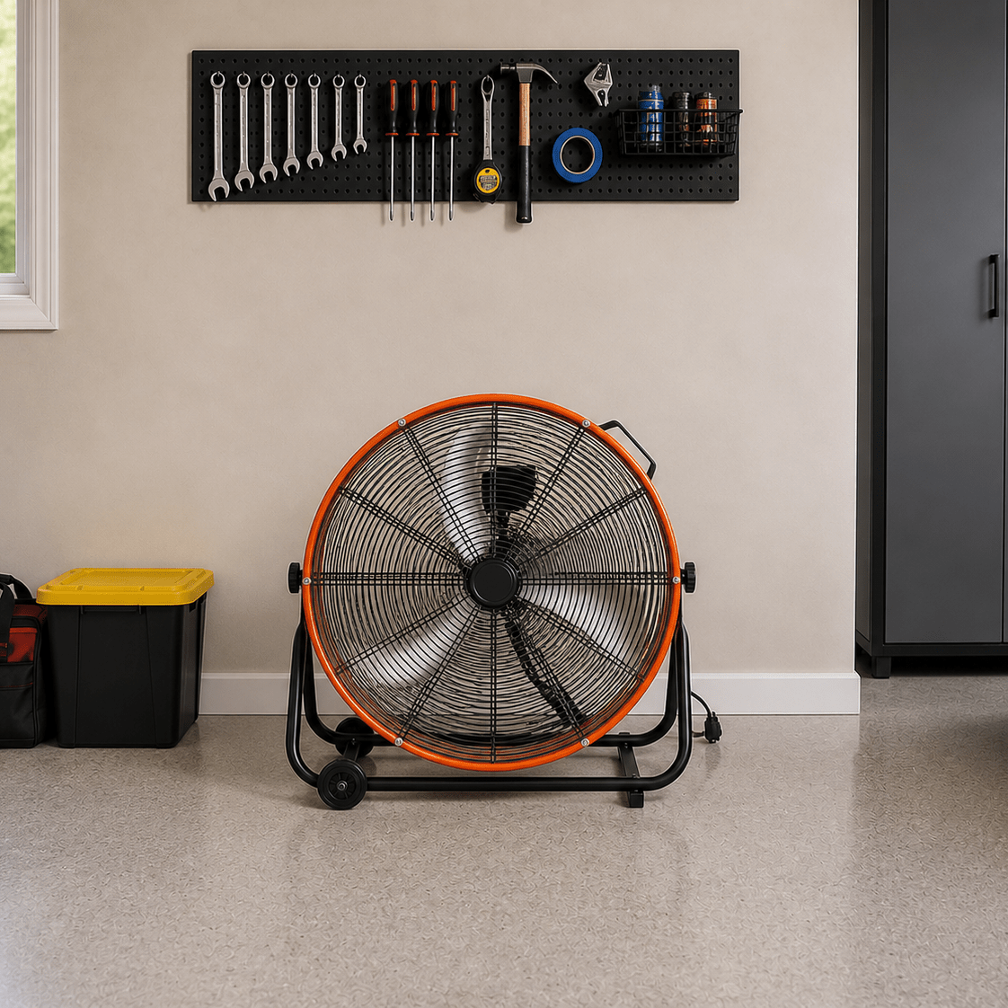 GarageSupply 24" Rolling Drum Fan - GarageSupply