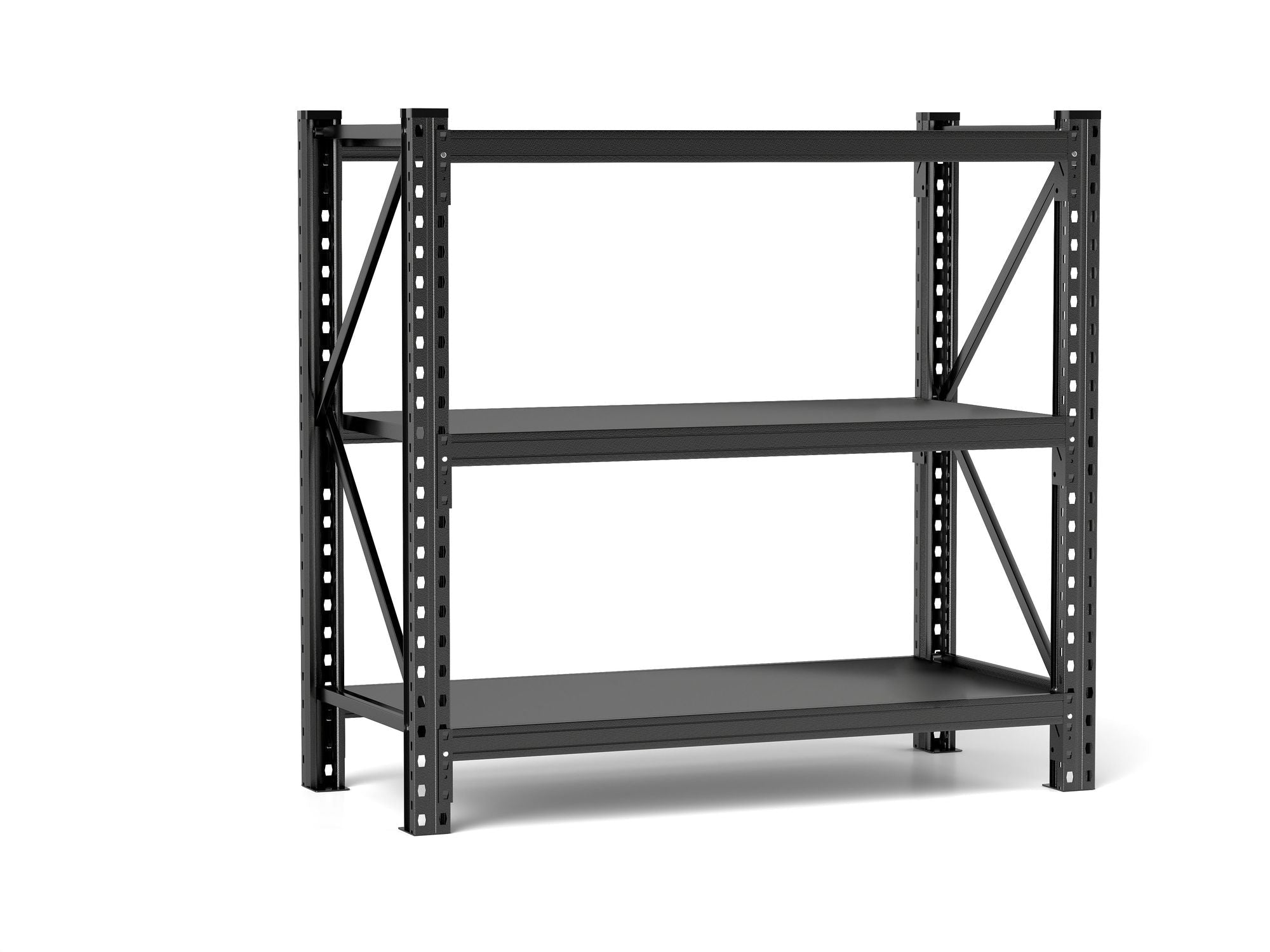 GarageSupply 3 - Tier Wide Steel Storage Rack - GarageSupply