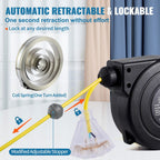 GarageSupply 30ft Retractable Power Reel | Heavy - Duty Triple - Tap Extension Cord - GarageSupply
