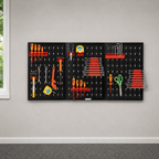 GarageSupply 4 - Foot Steel Pegboard Wall Organizer - GarageSupply
