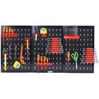 GarageSupply 4ft Metal Garage Pegboard System | Heavy - Duty Steel Wall Organizer. - GarageSupply