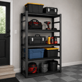 GarageSupply 5 - Tier Steel Shelving Unit with Side Rails - GarageSupply