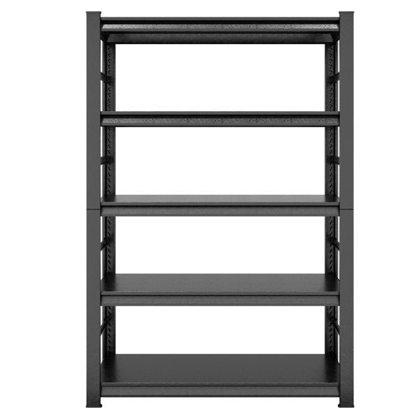 GarageSupply 5 - Tier Steel Shelving Unit with Side Rails - GarageSupply