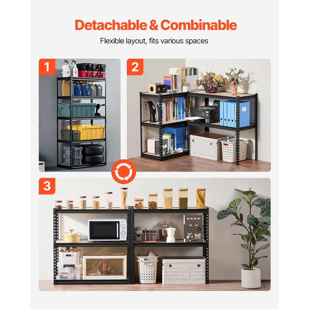 GarageSupply 5 - Tier Steel Shelving Unit - GarageSupply