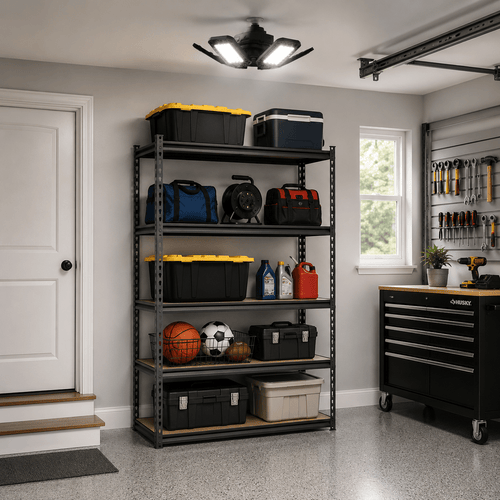 GarageSupply 5 - Tier Steel Shelving Unit - GarageSupply