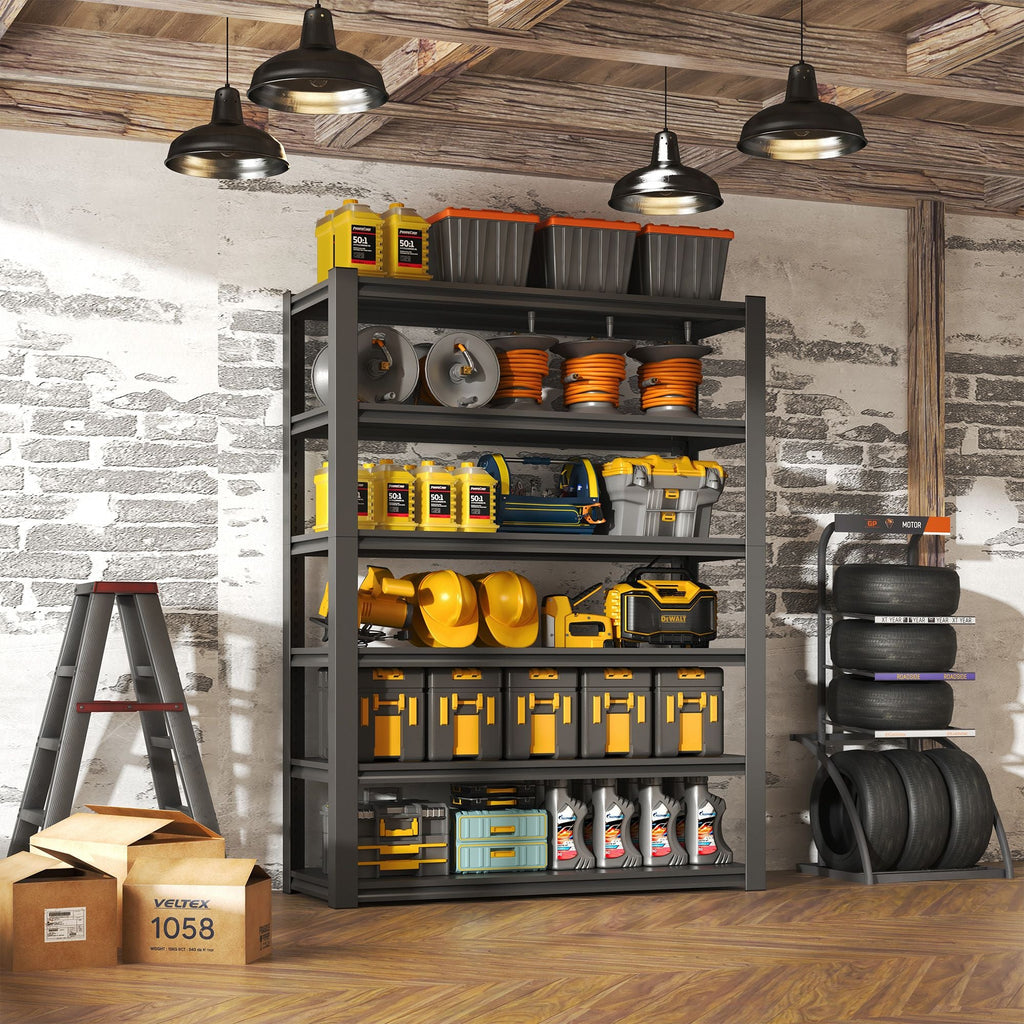 GarageSupply 6 - Tier Steel Shelving Unit - GarageSupply