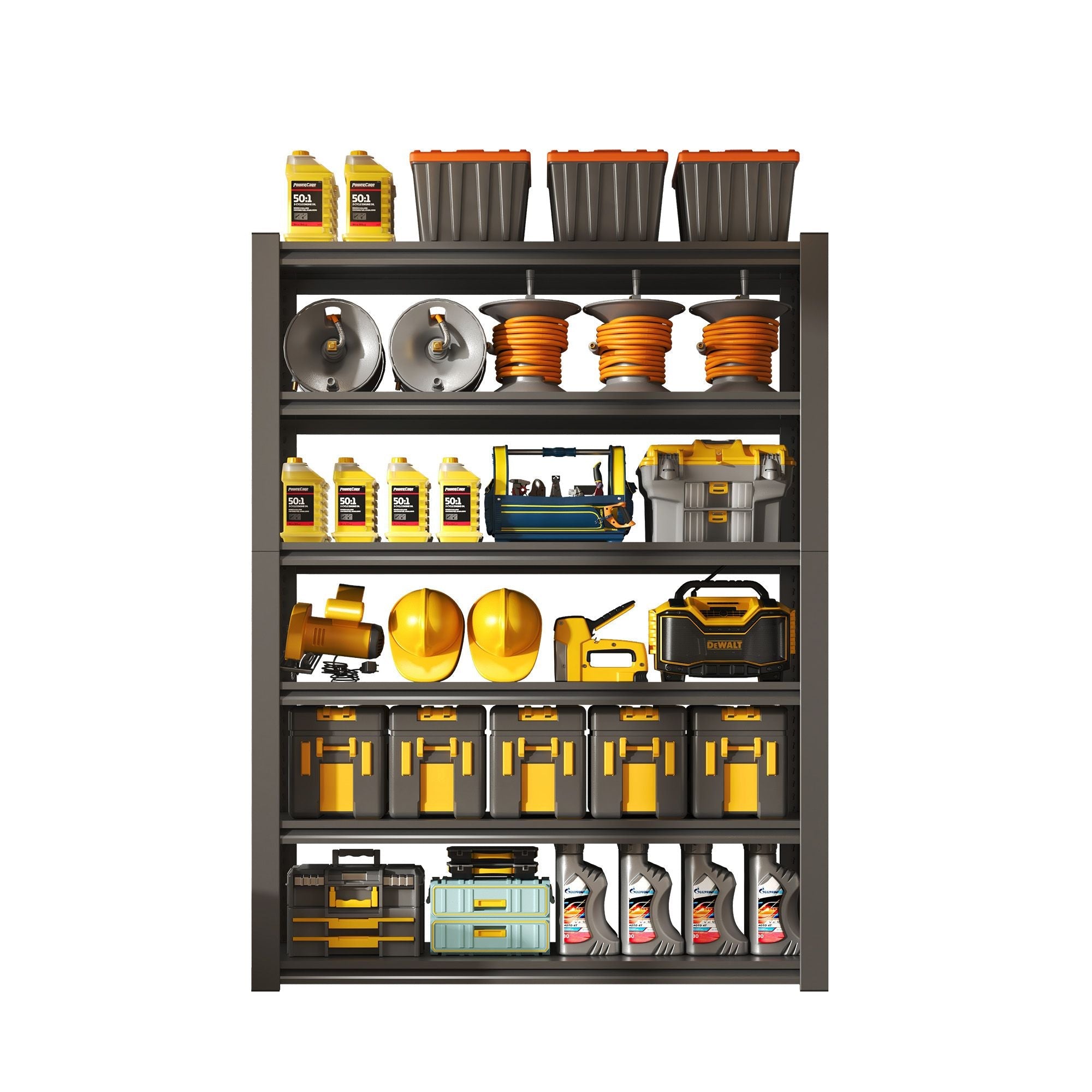 GarageSupply 6 - Tier Steel Shelving Unit - GarageSupply