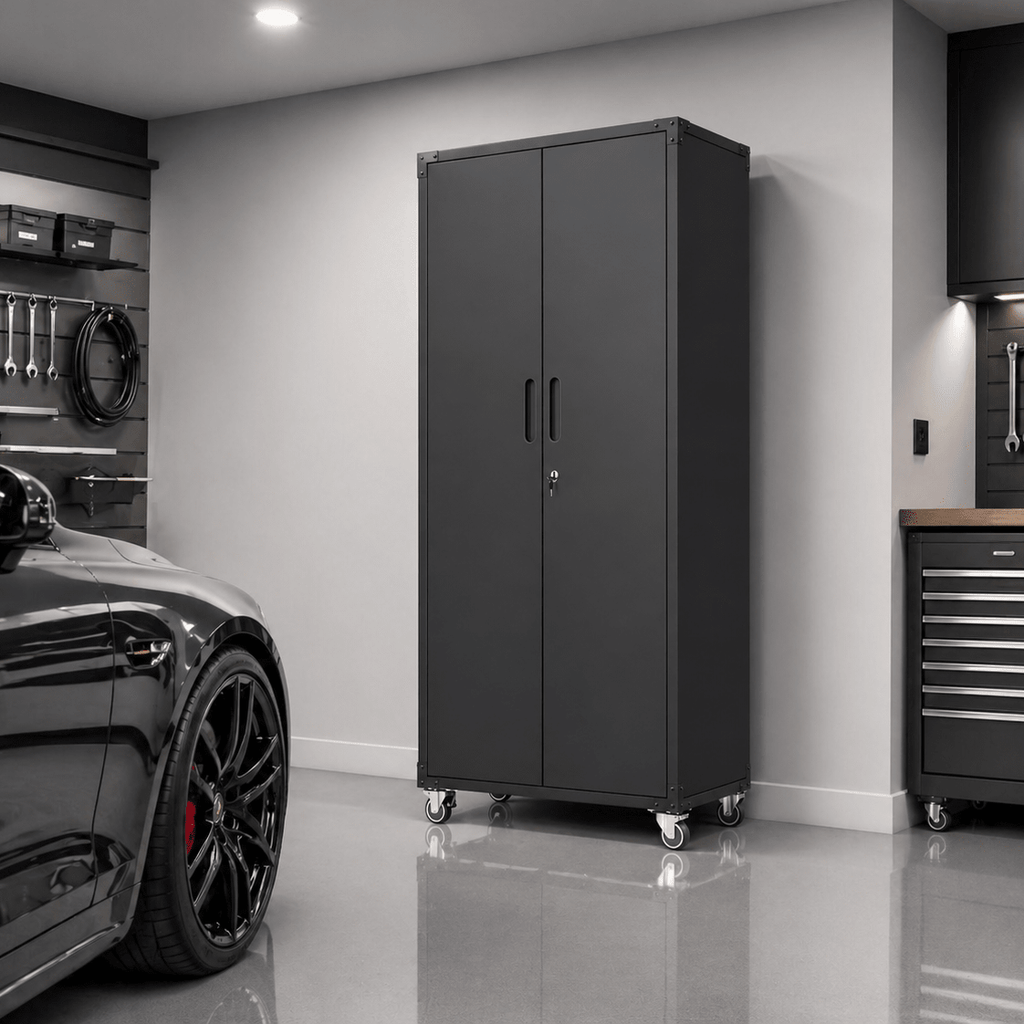 GarageSupply 71" Tall Metal Storage Cabinet | Secure Your Garage - GarageSupply