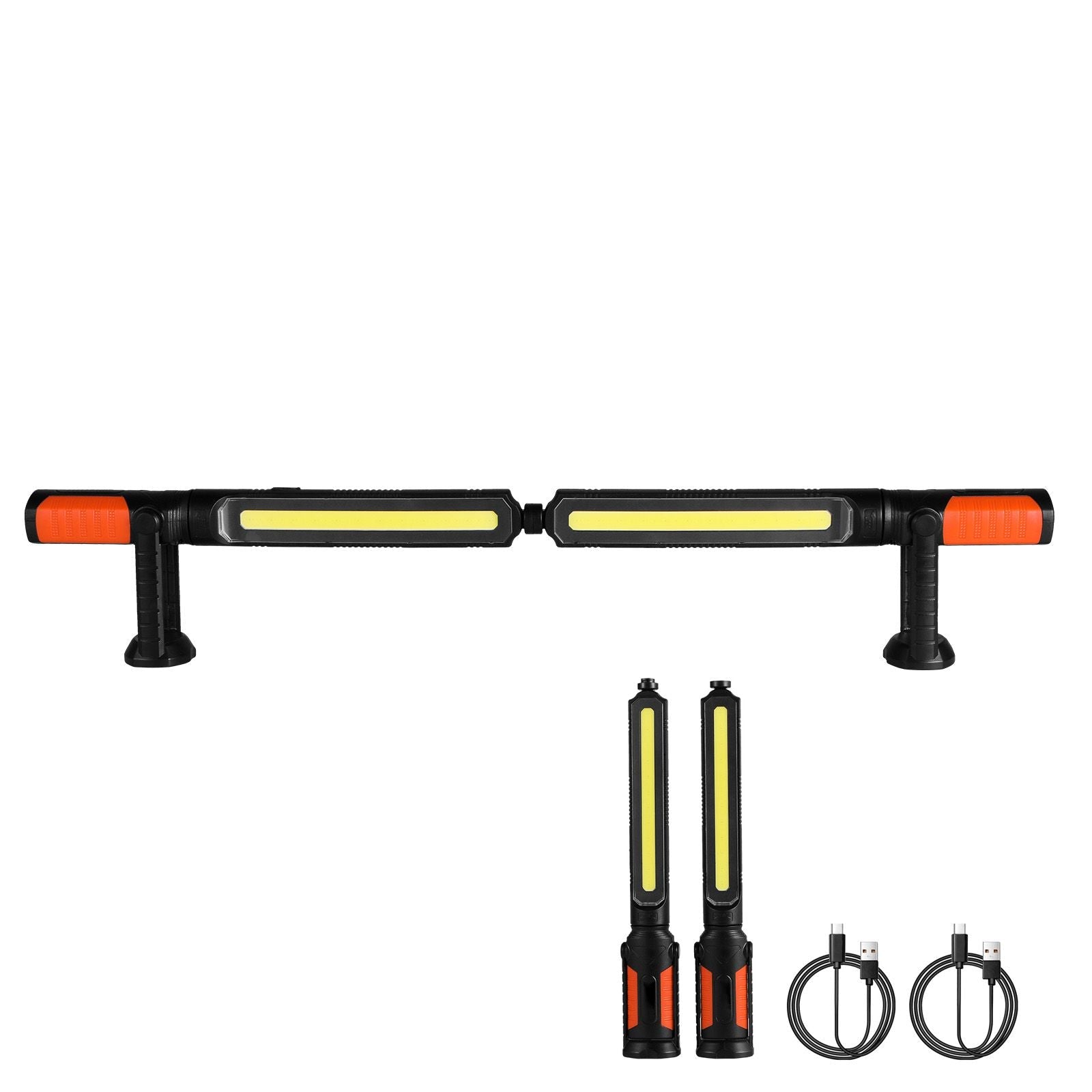 GarageSupply Pro - Series Magnetic Underhood Light | 1450lm Rechargeable Dual - Bar Syste - GarageSupply